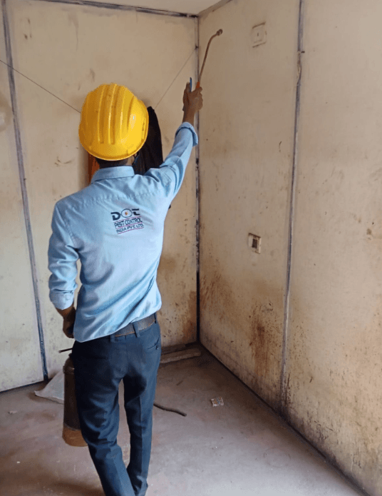 Mosquito control—IRS indoor spraying and larvicide breeding-site treatment